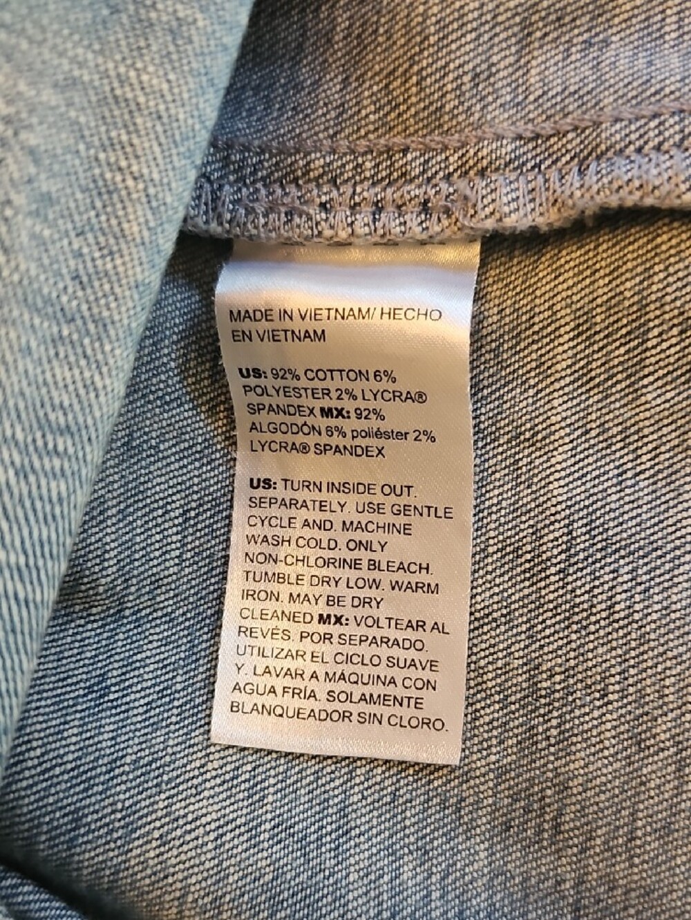 Chico's Light Blue Denim Jacket with Button Front - Picture 7 of 7